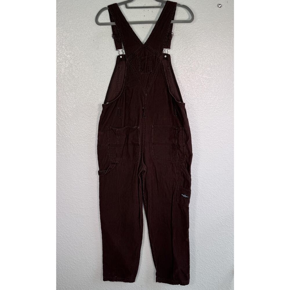 Vintage Jordache Overalls Large 11-13 Corduroy Carpenter Cargo Bib Utility Y2K - Picture 2 of 11